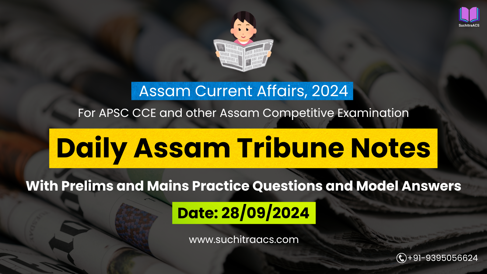 APSC Daily Assam Tribune Notes by SuchitraACS 27-09-2024