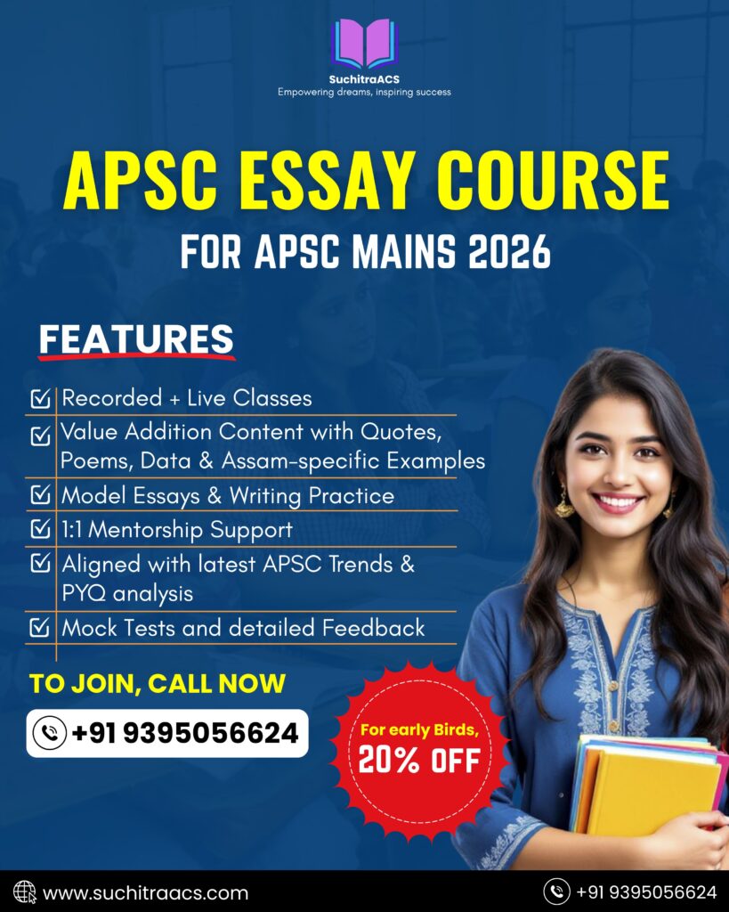 APSC Essay Course for APSC Mains 2026