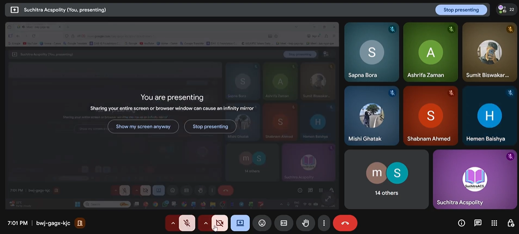 Live interactive classes on Google Meet