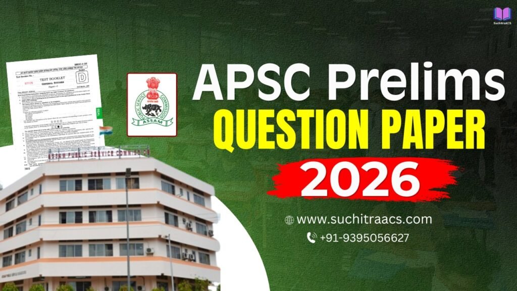 apsc prelims 2026 question paper